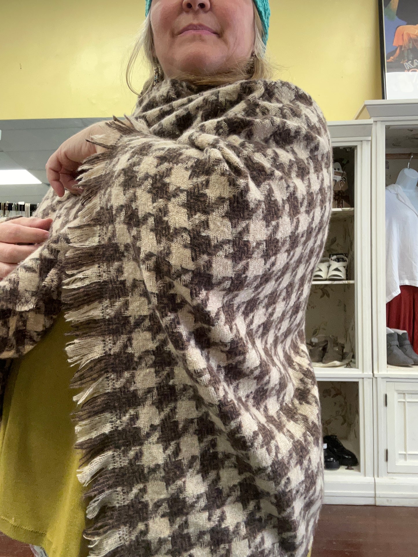 PS Amplify Hope Brown Poncho, One Size