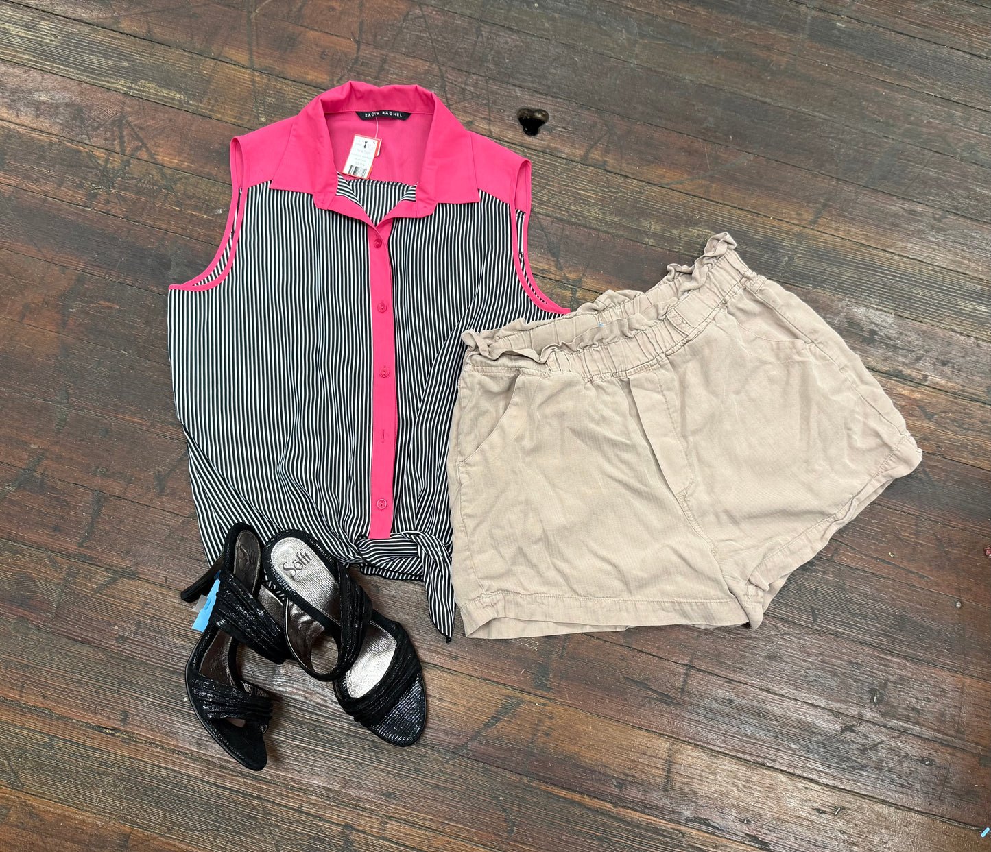 zac and rachel black/pink Tank Tops, large/xl