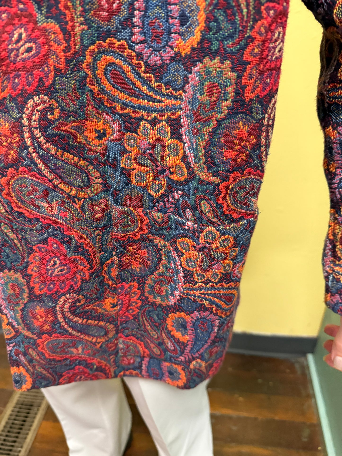Toni Woods orange paisley Vintage Blazers, 40
