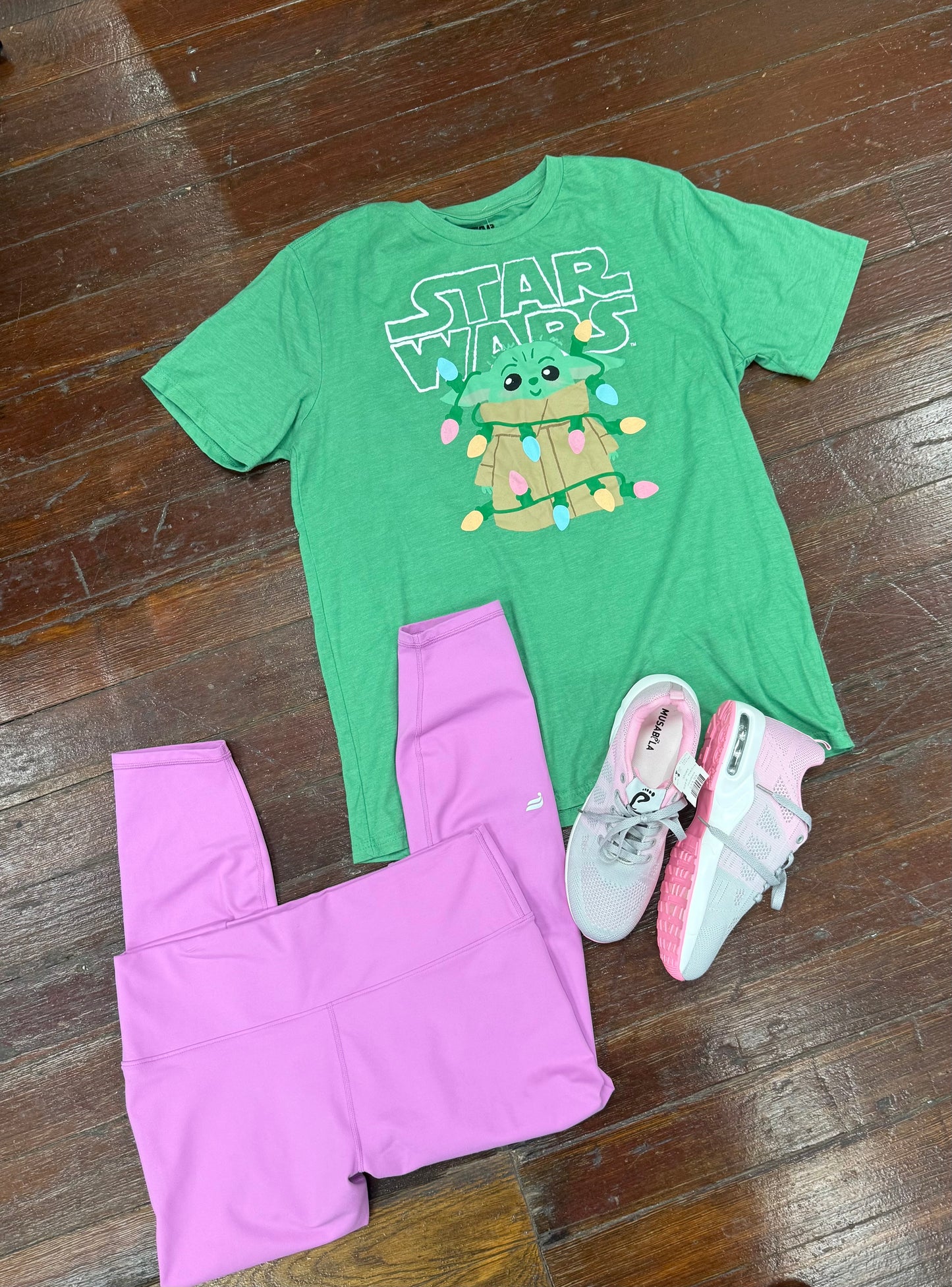 Star Wars Green Tops, L