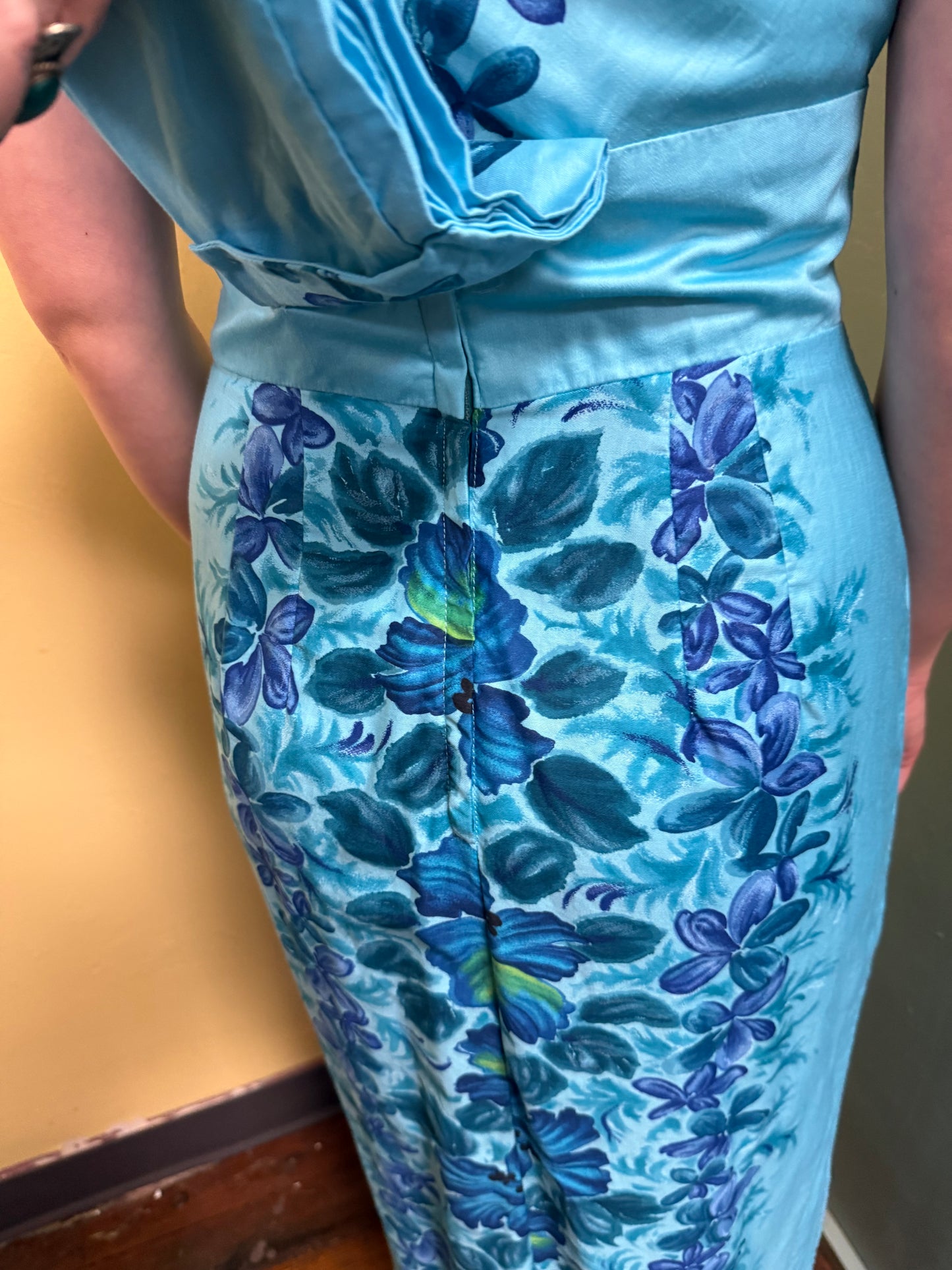 Hawaiian togs blue Vintage, small/medium