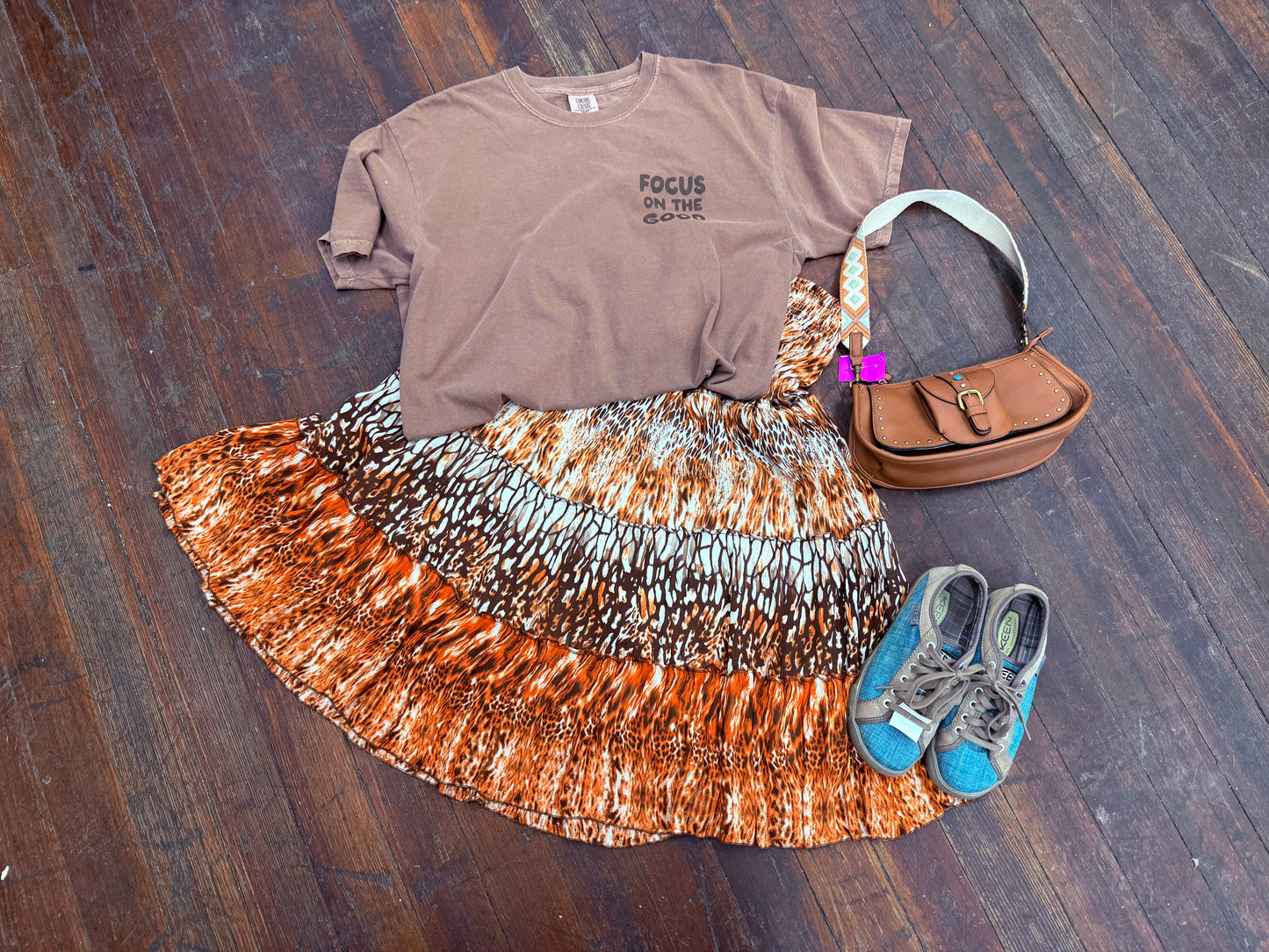 Reba Brown Skirts, XL