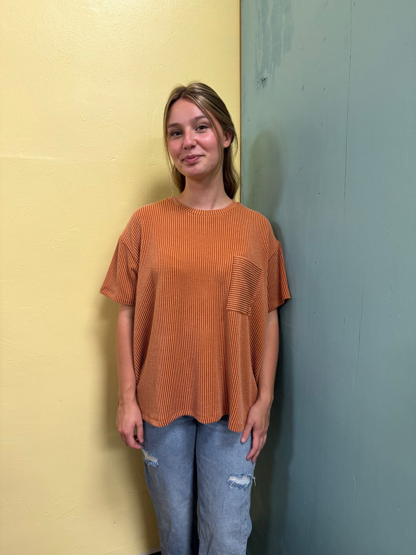 Zenana Orange Tops, S/M
