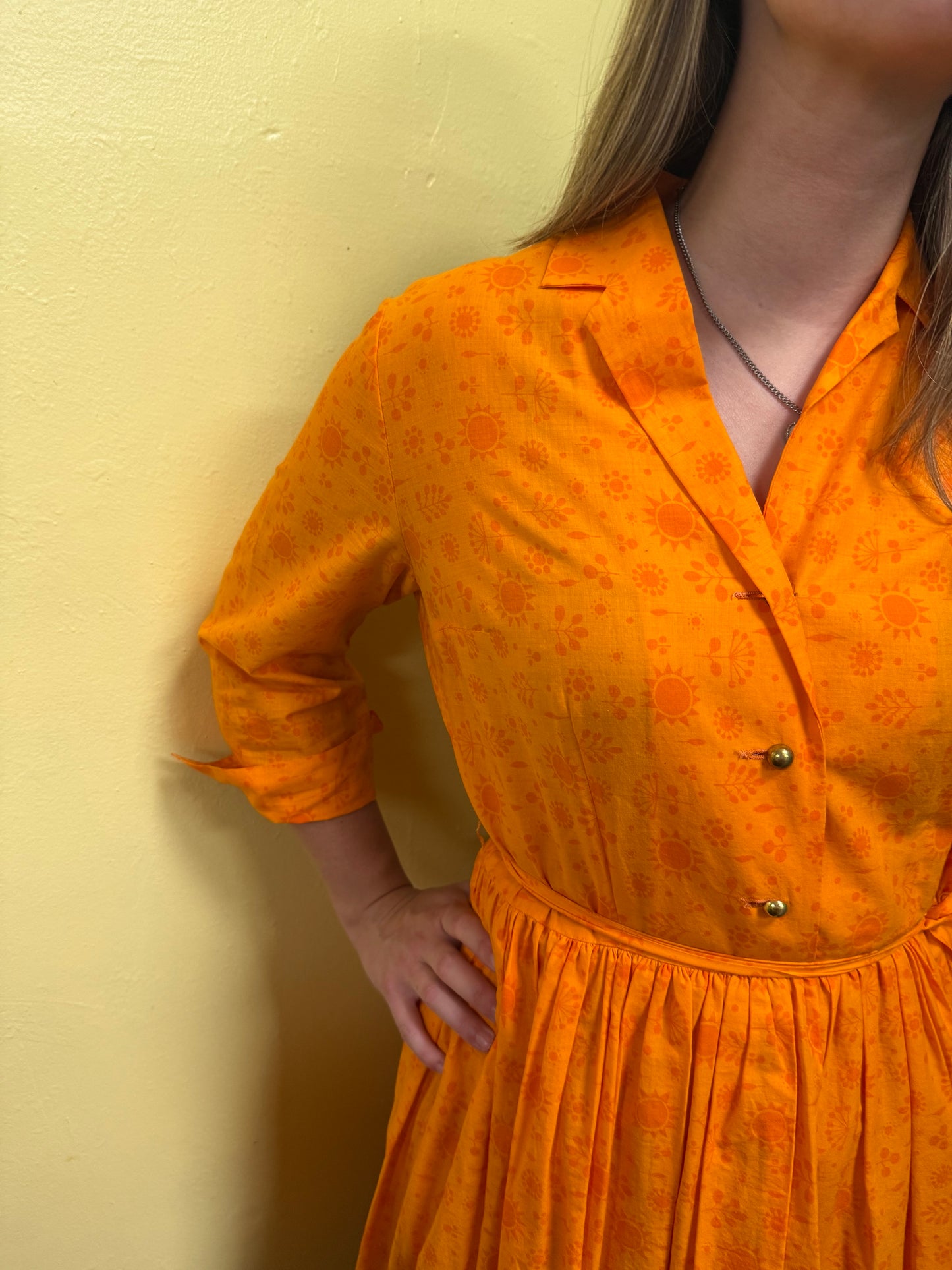 LS Ayres orange Vintage