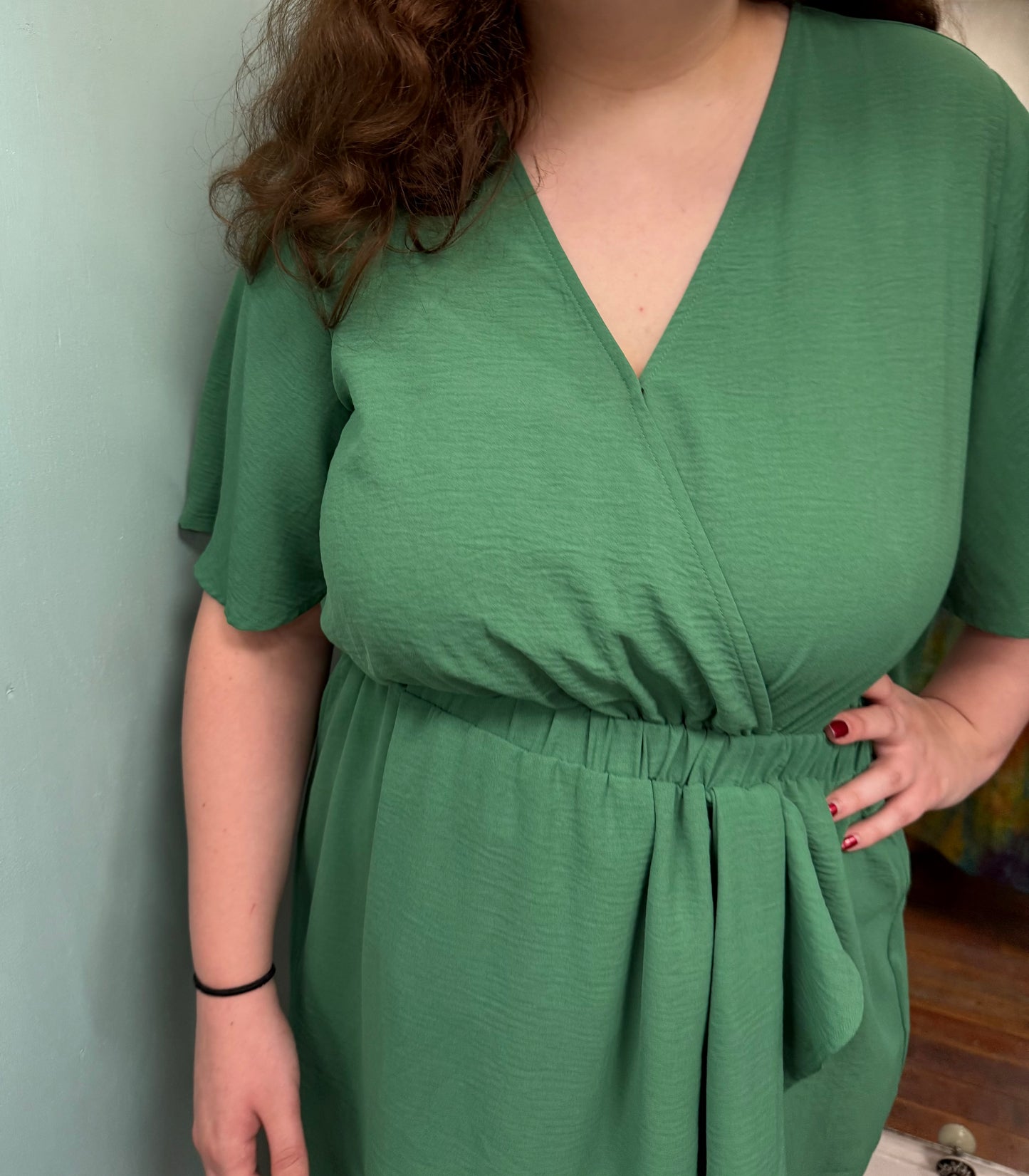 Emma & Michele Green Rompers, L
