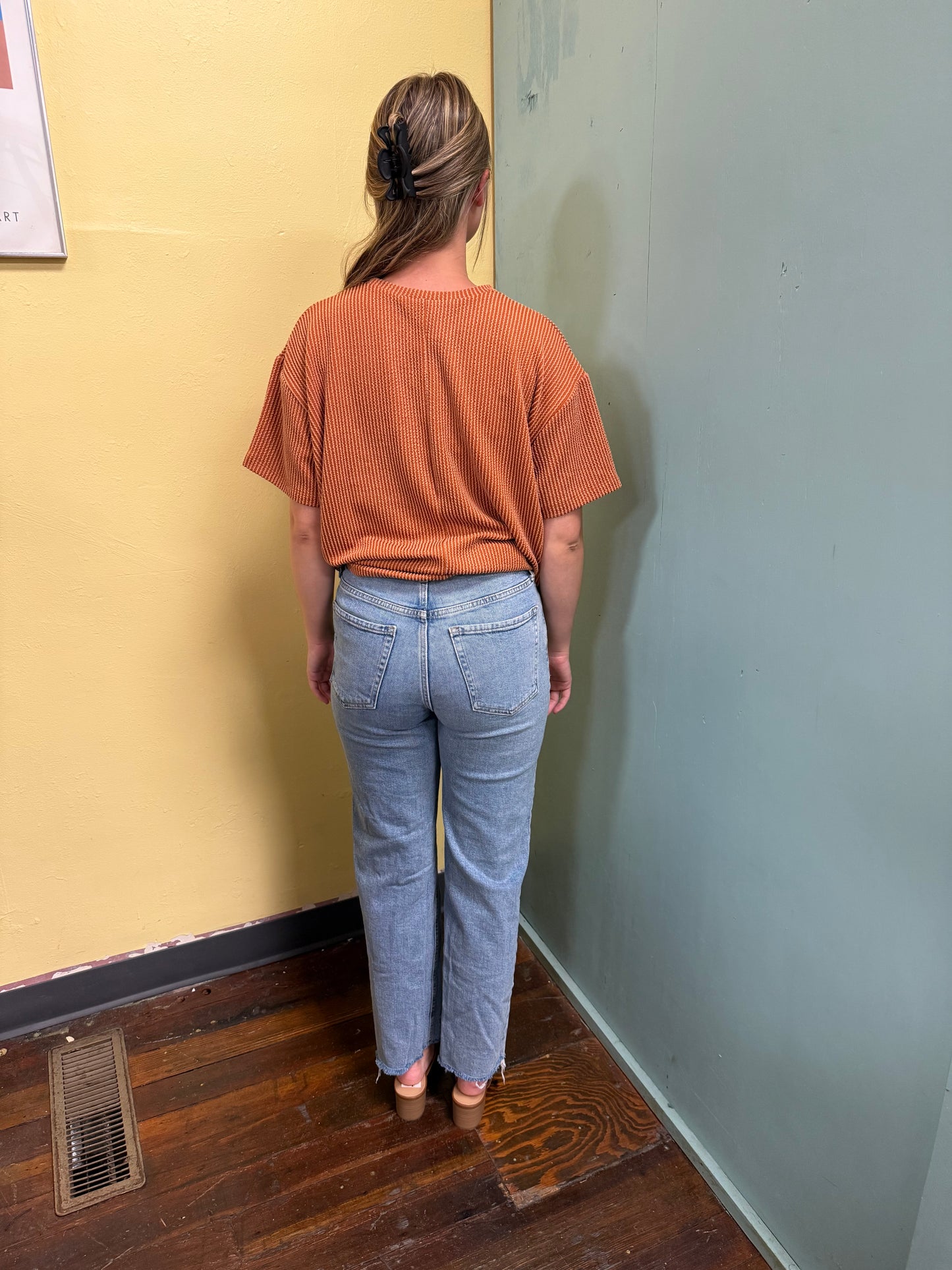 Zenana Orange Tops, S/M