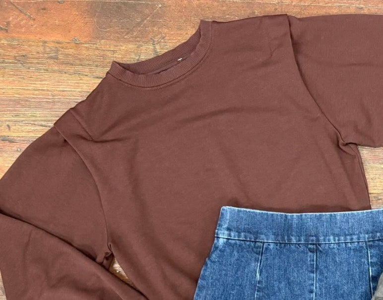 Calia Brown Crewnecks, S