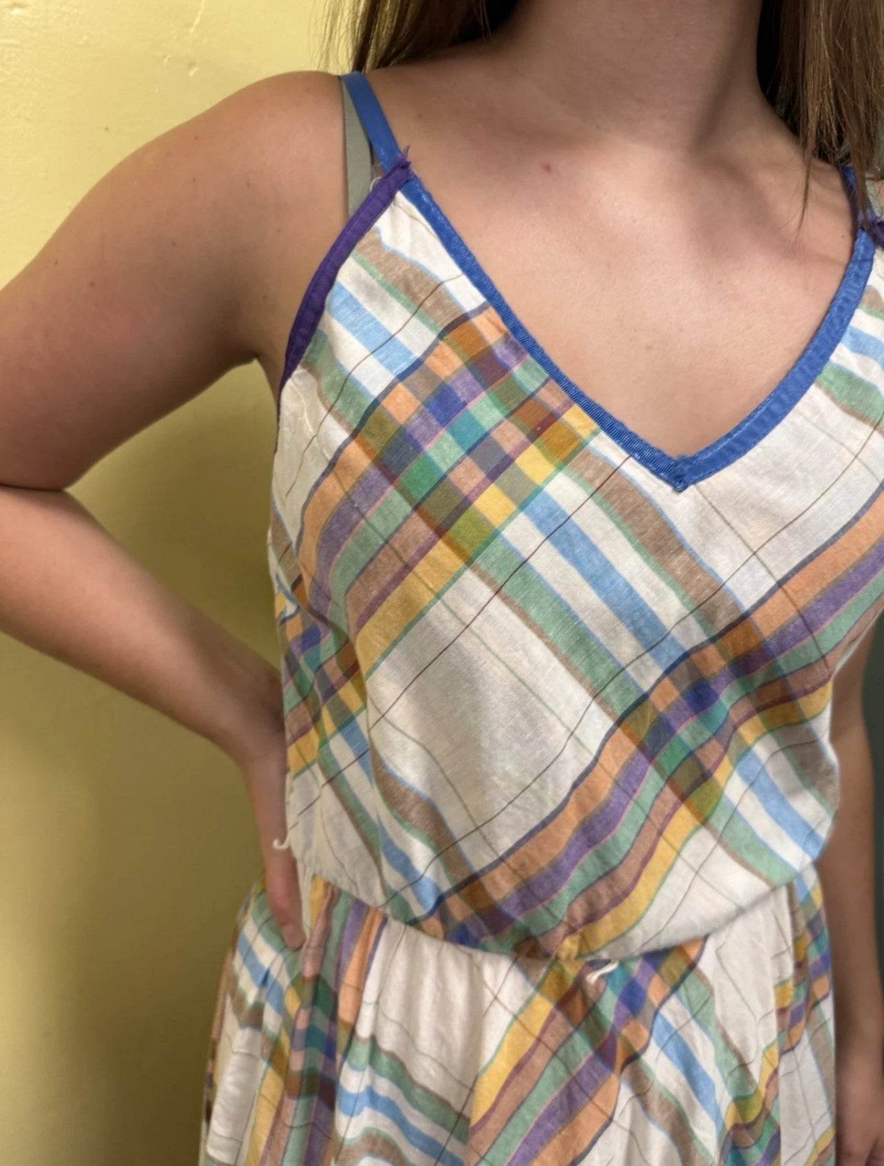 St Gillian by Kay Unger plaid Vintage, medium