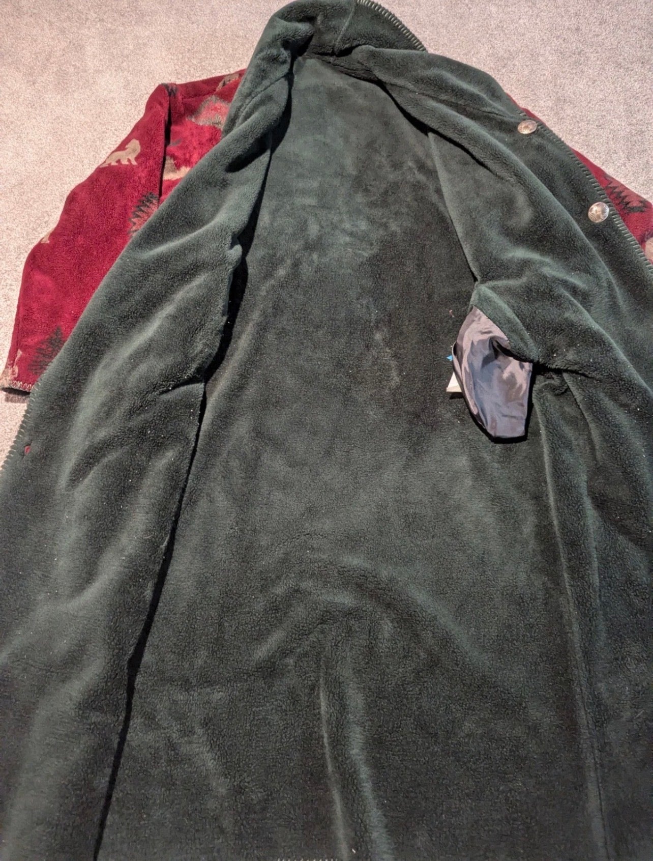 Denali maroon Vintage coat, xl