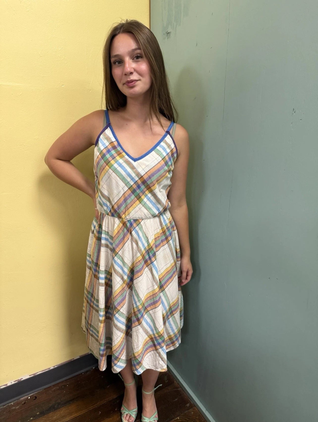 St Gillian by Kay Unger plaid Vintage, medium