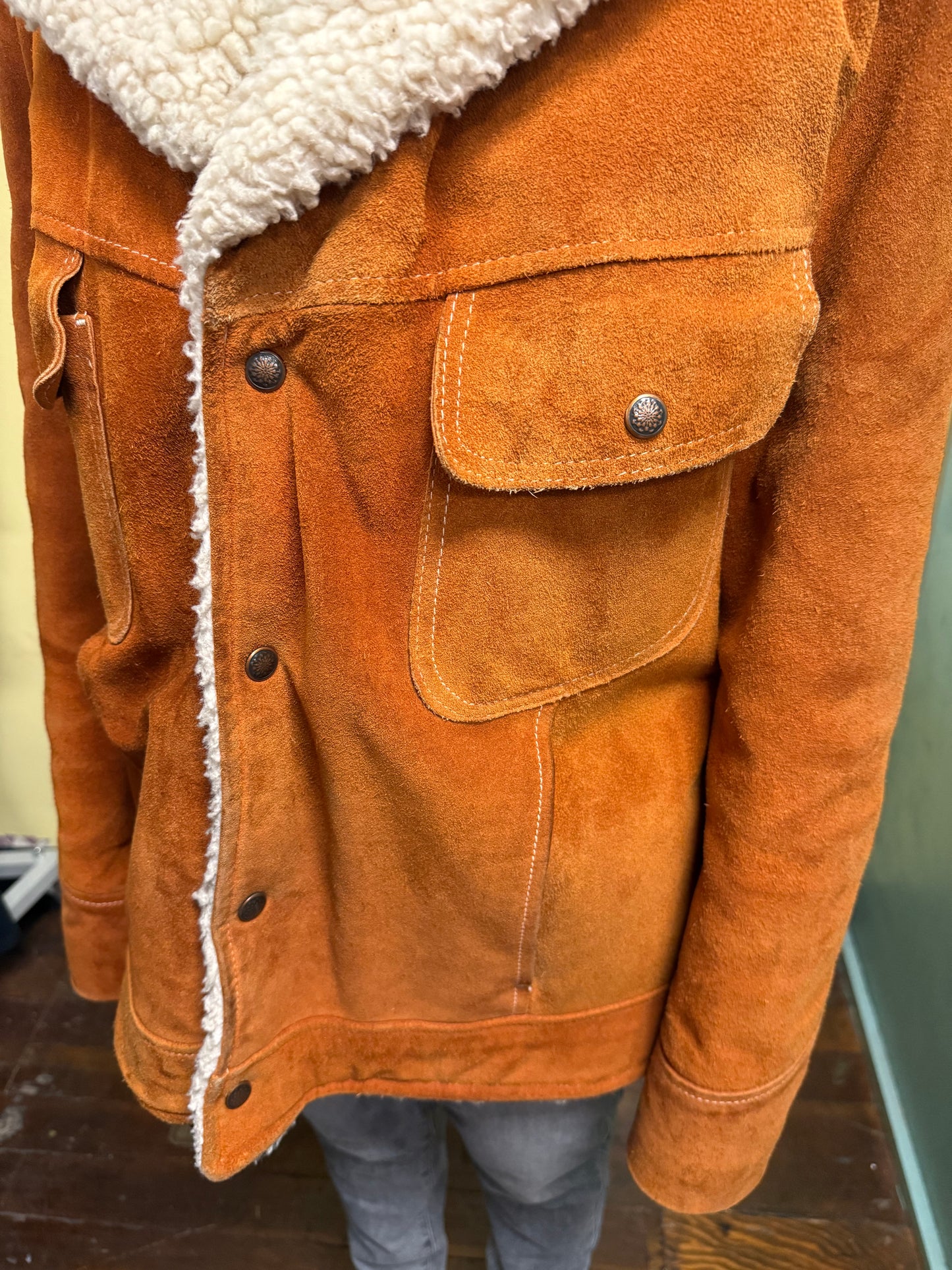 JC Penney Orange Vintage Coats, 42