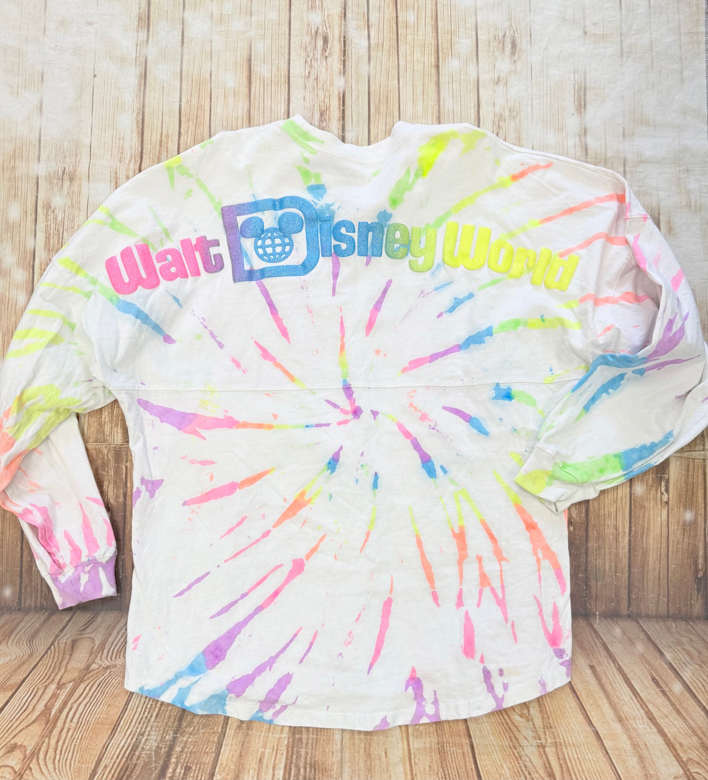 Spirit Jersey White Tie Dye Tops, L