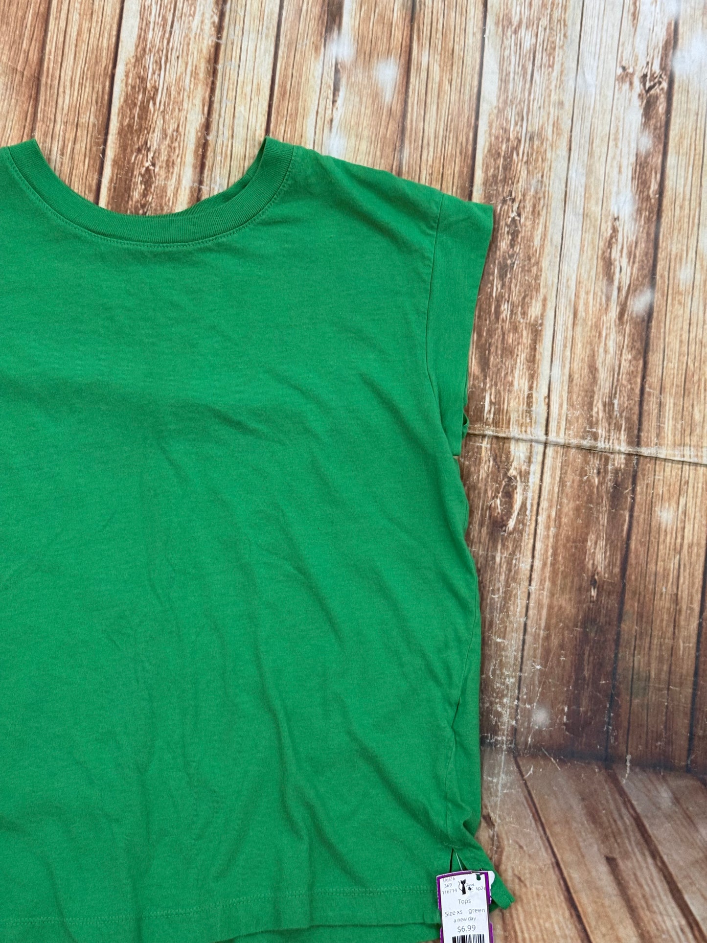 a new day green Tops, xs