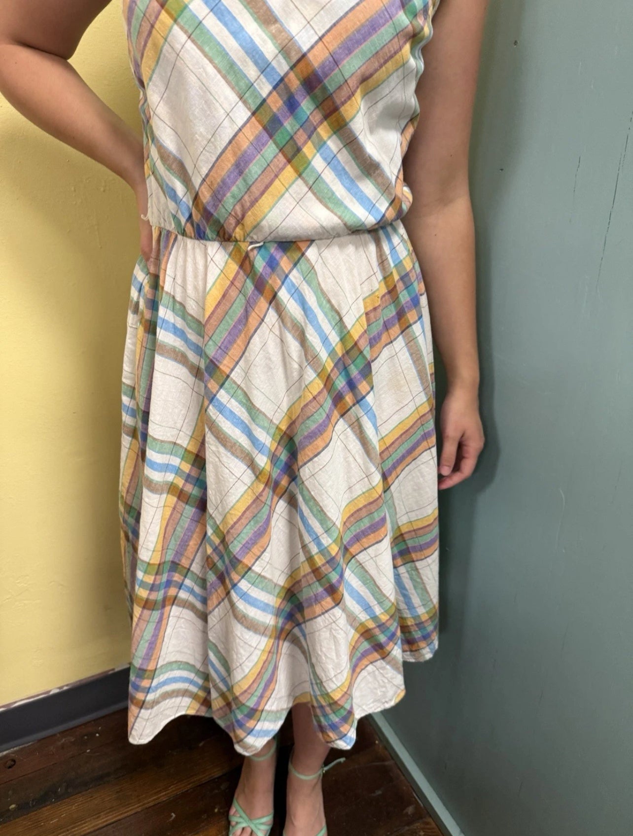 St Gillian by Kay Unger plaid Vintage, medium