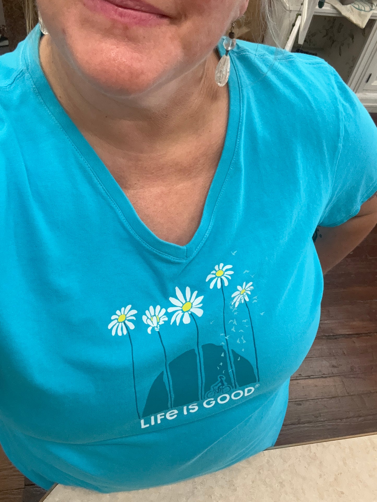 Life is Good Blue Tops, XXL