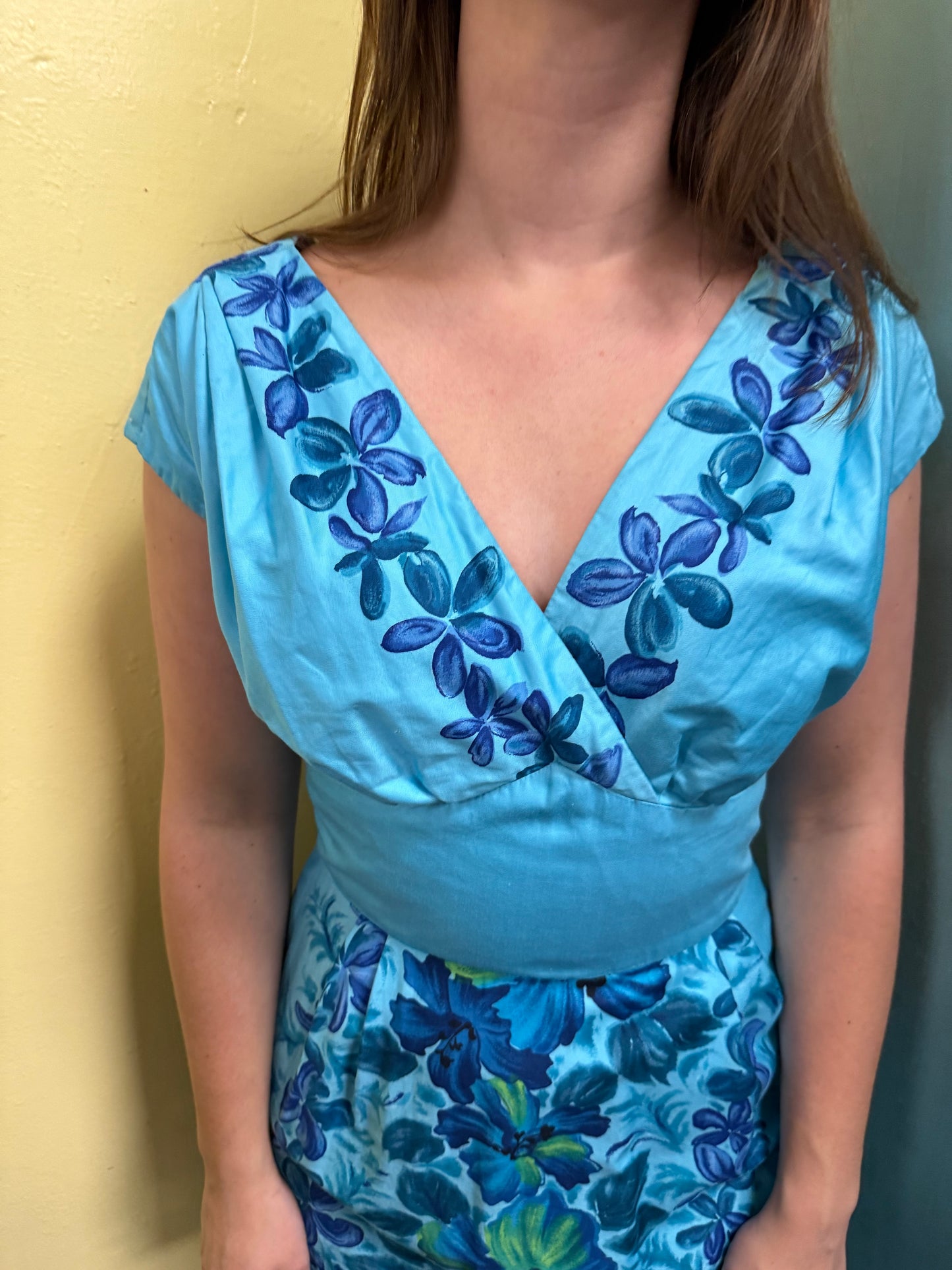 Hawaiian togs blue Vintage, small/medium