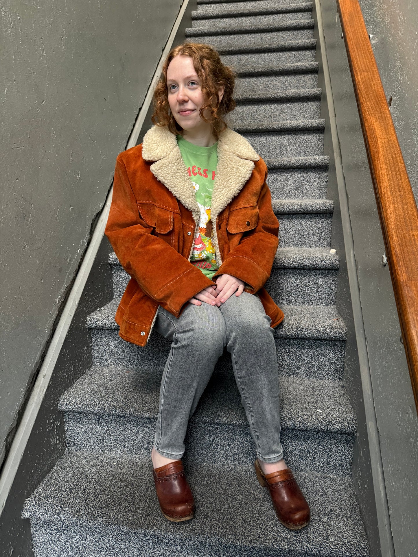 JC Penney Orange Vintage Coats, 42