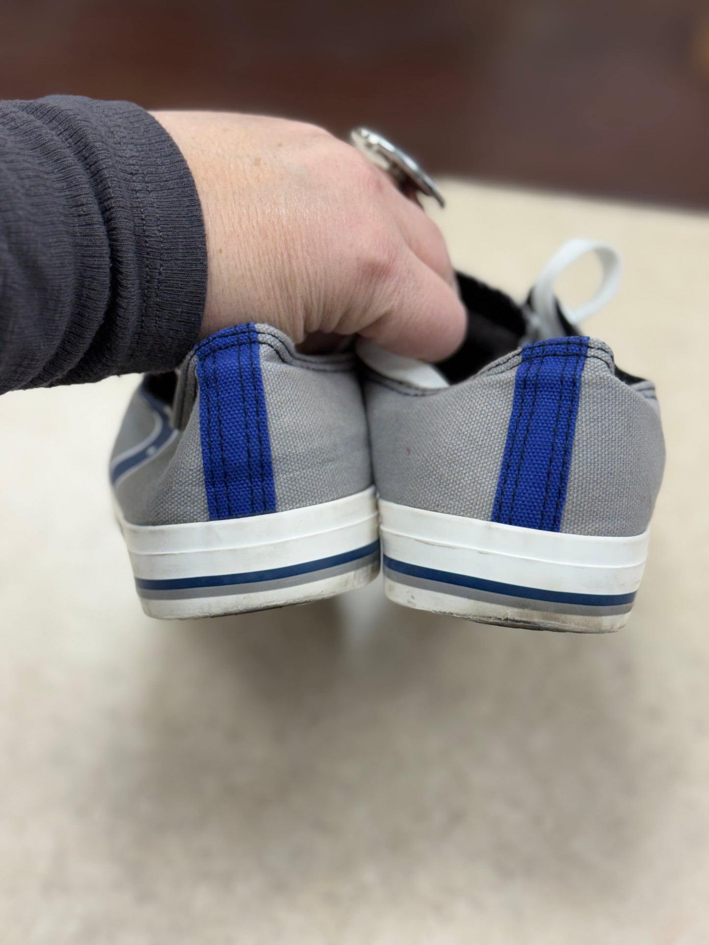foco gray/blue Shoes, womens 10/11 (mens 9)