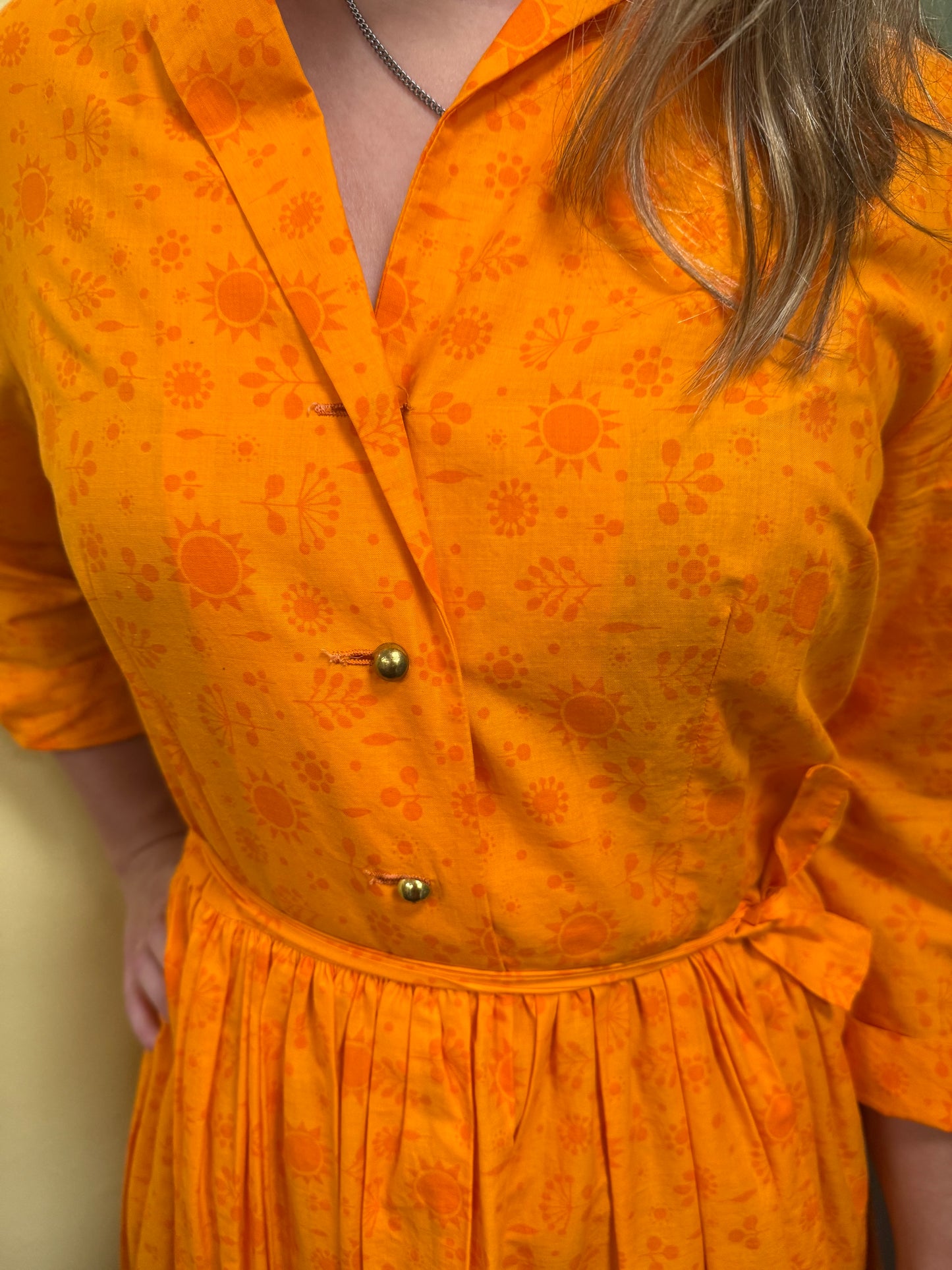 LS Ayres orange Vintage