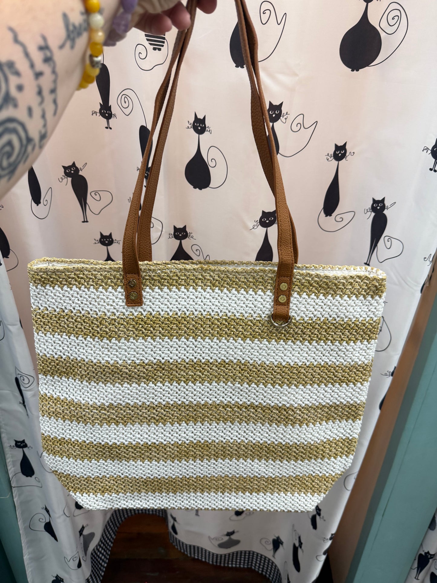 Thirty One White/Tan Purses, Tote