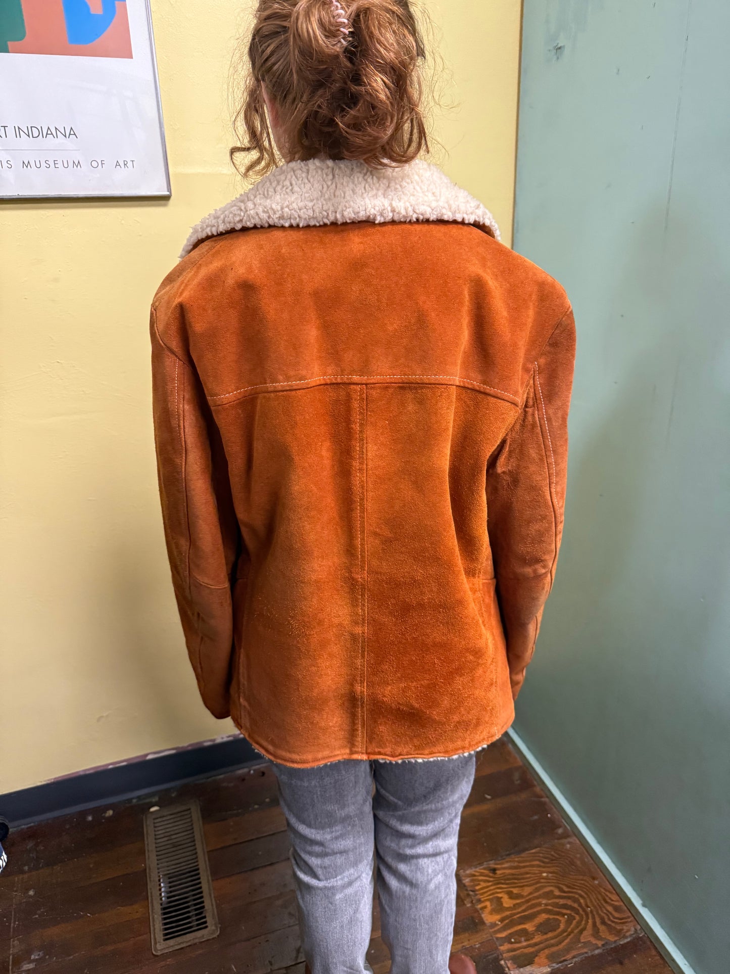 JC Penney Orange Vintage Coats, 42