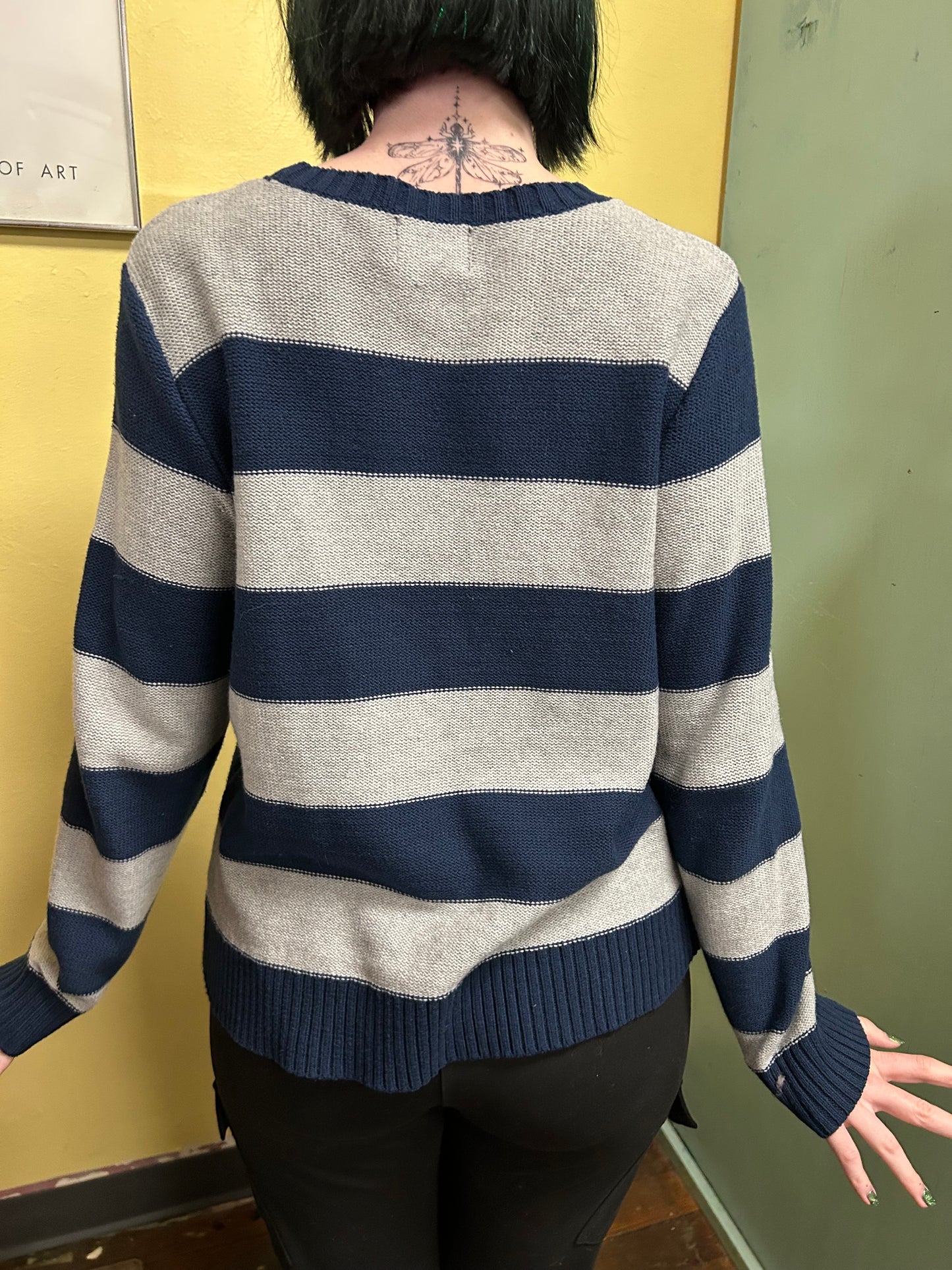 Chaps Classics by Ralph Lauren gray & navy Vintage, xl