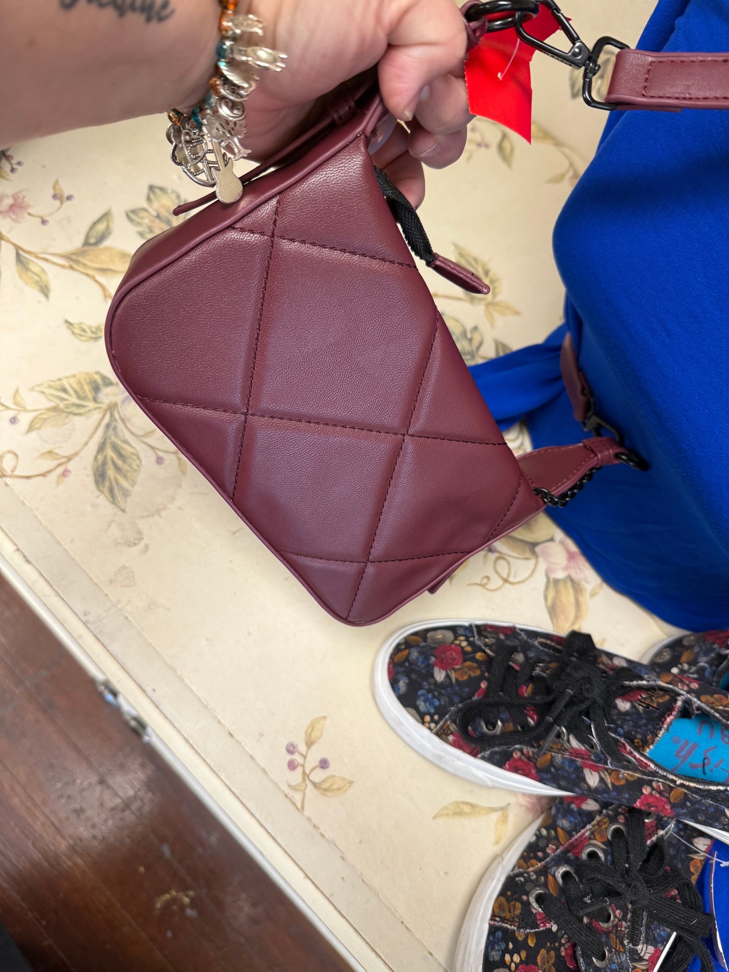 Steve Madden Maroon Purses, Crossbody