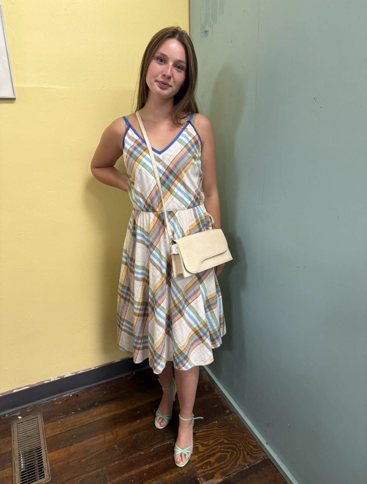 St Gillian by Kay Unger plaid Vintage, medium
