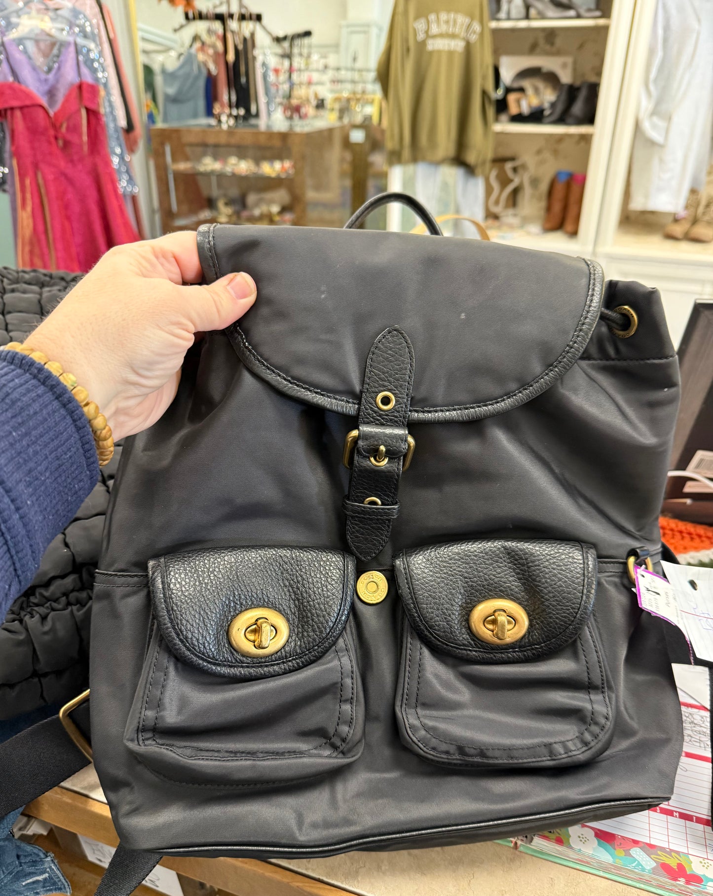 Coach Black Purses, Backpack