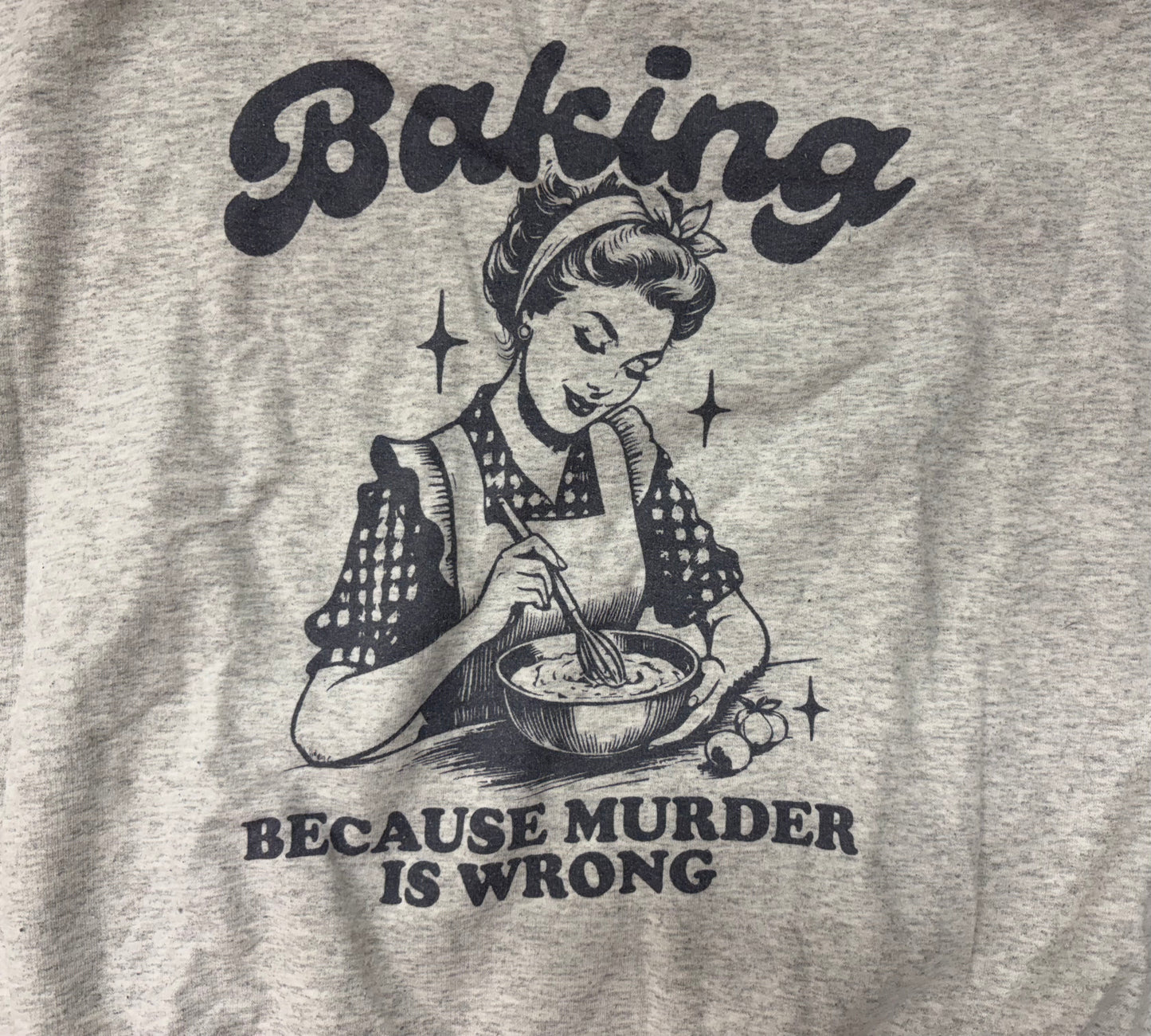 Baking Gray Crewnecks, XL
