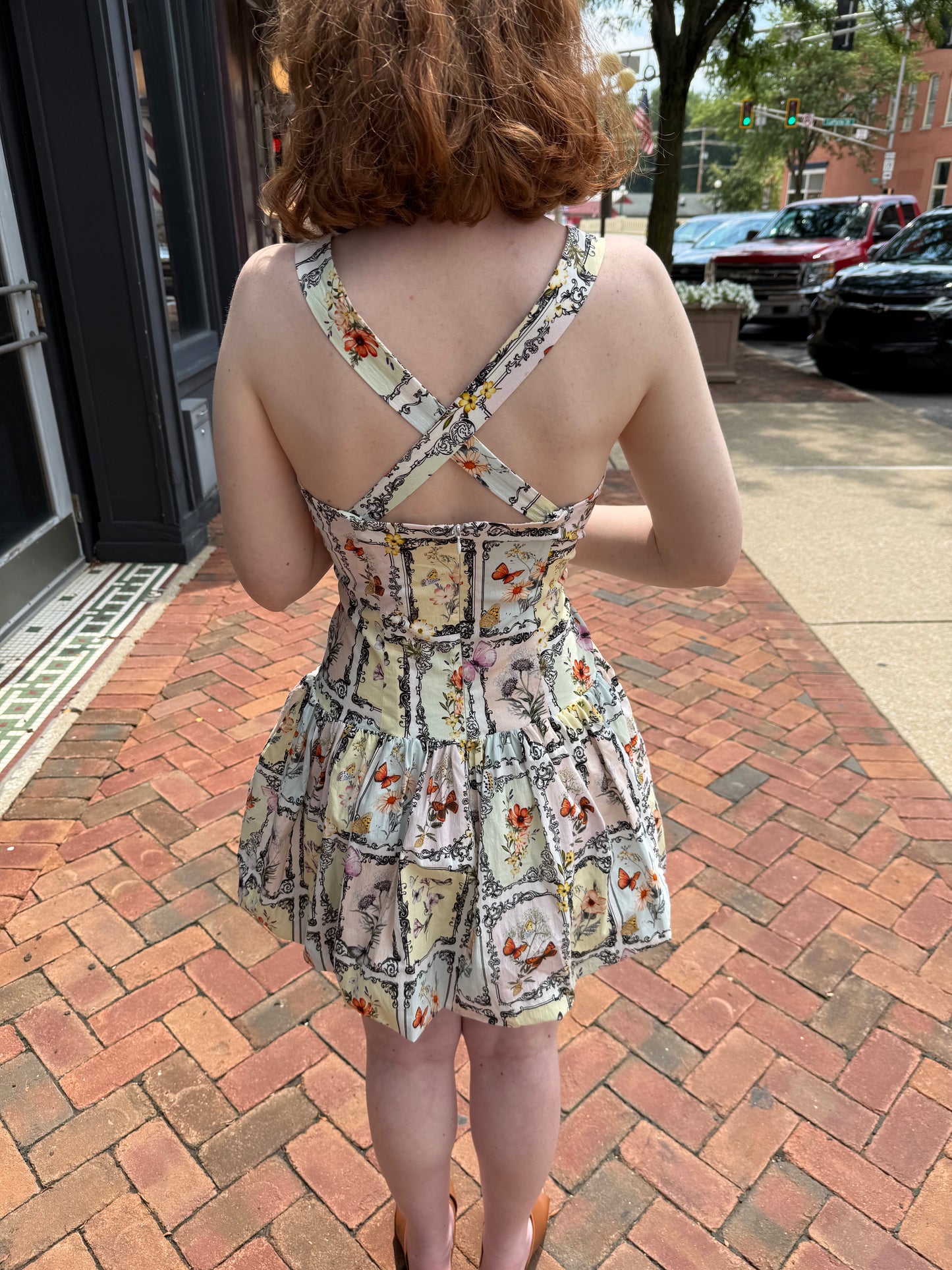 Avec Les Filles Multi Butterfly Dresses