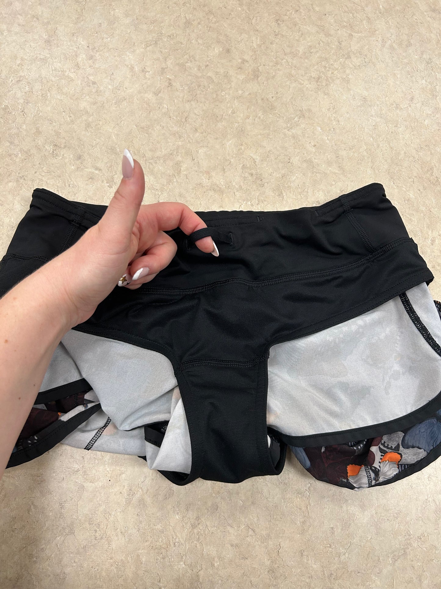 Lululemon Black Multi Activewear Shorts, 4
