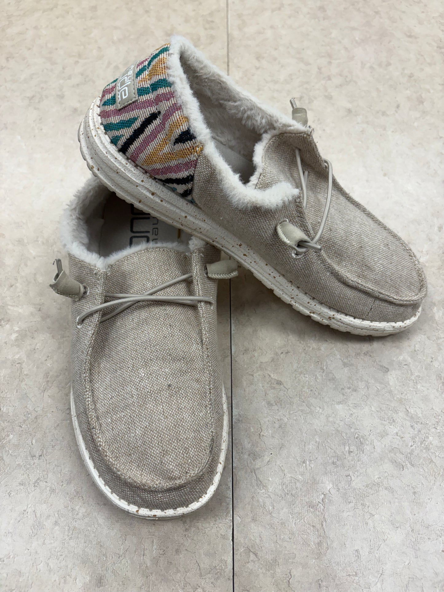Hey Dude Tan/Multi Shoes, 9