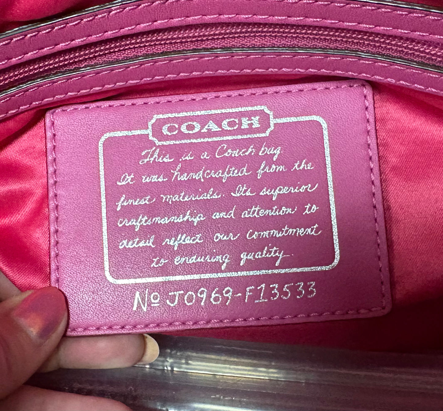 Coach Tan/Pink Purses, Shoulder