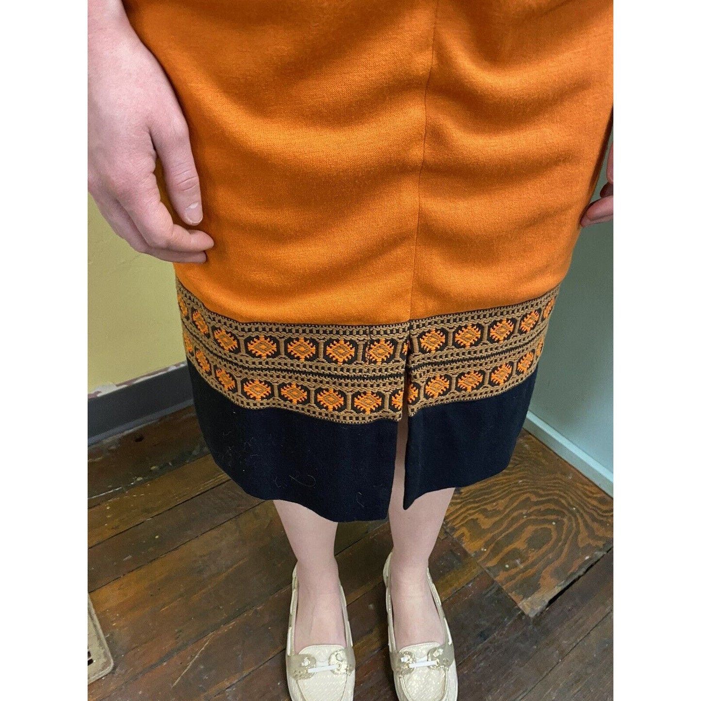 Vintage 70’s Montgomery Ward Knit Dress Size S