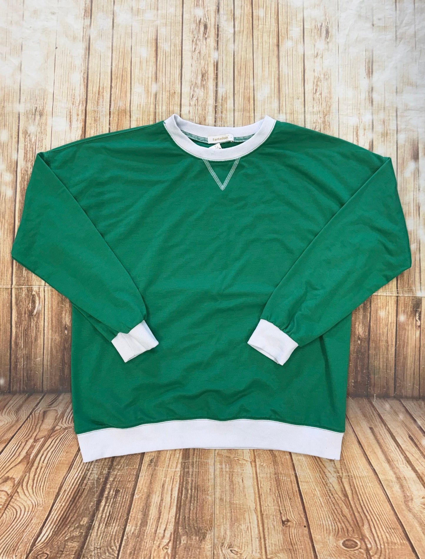 Fantaslook Green Crewnecks, L