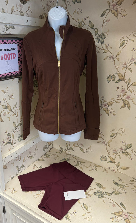 Lululemon Brown Activewear Jackets, 8