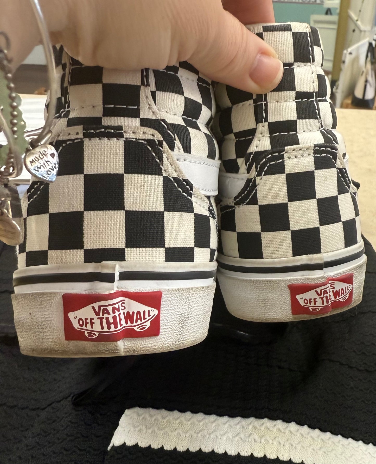 Vans black and white Shoes, 7.5