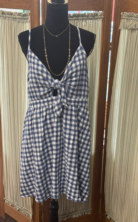 Old Navy Blue Gingham Dresses, XXL