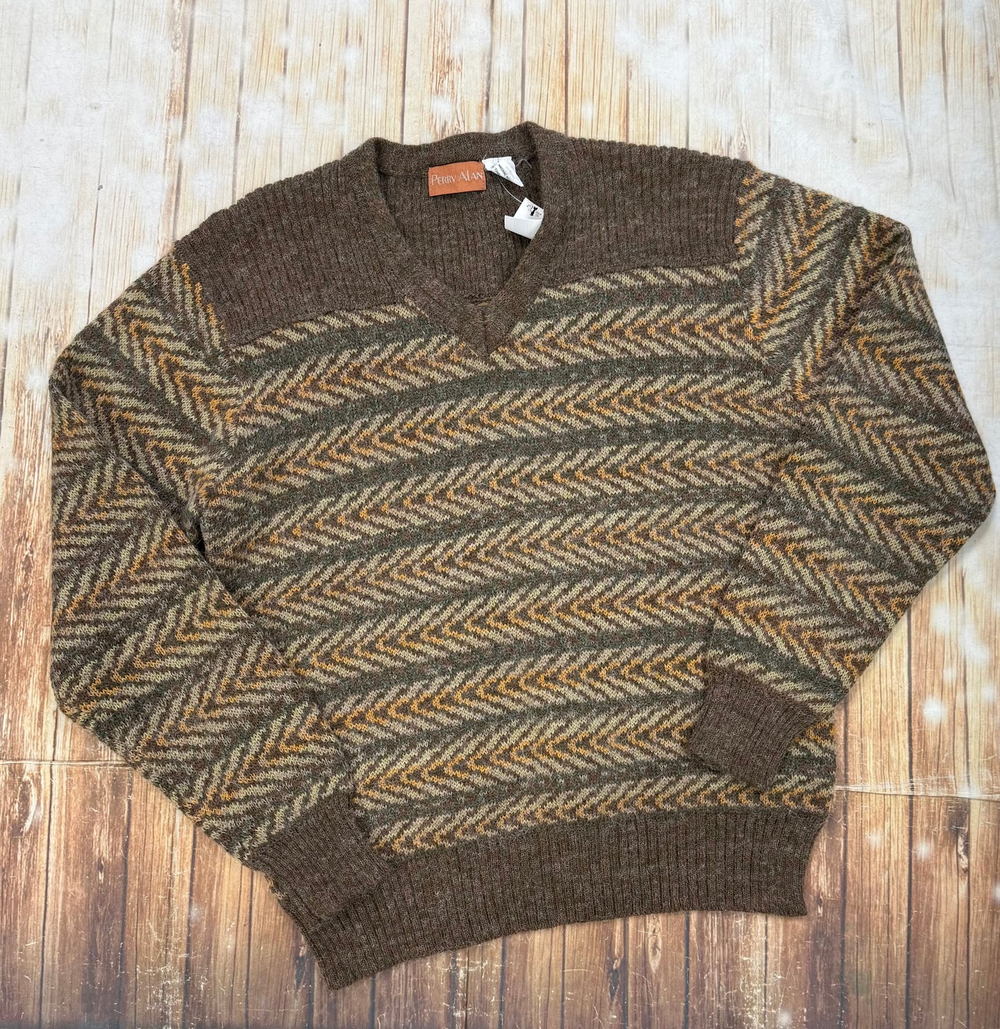 perry alan brown Vintage  mens Sweaters, l