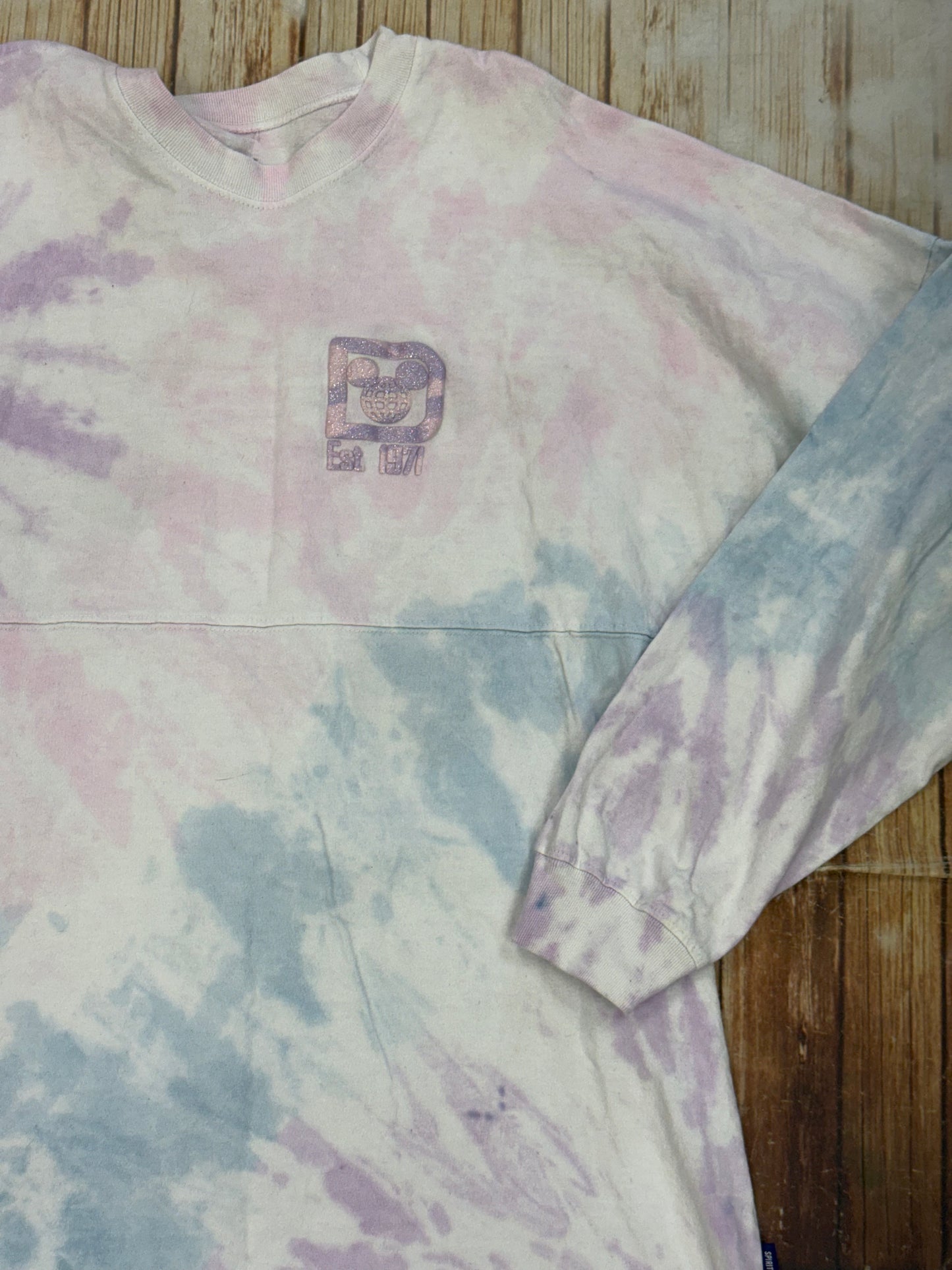 Spirit Jersey Pink tie dye Tops, L