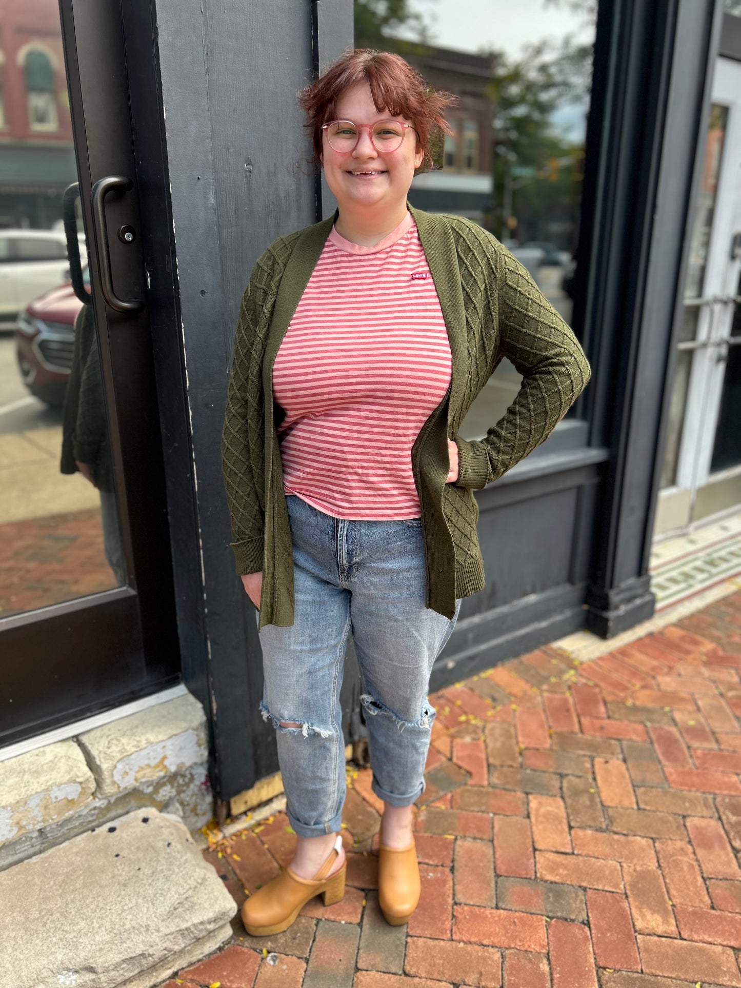 Market & Spruce Green Cardigans, XL