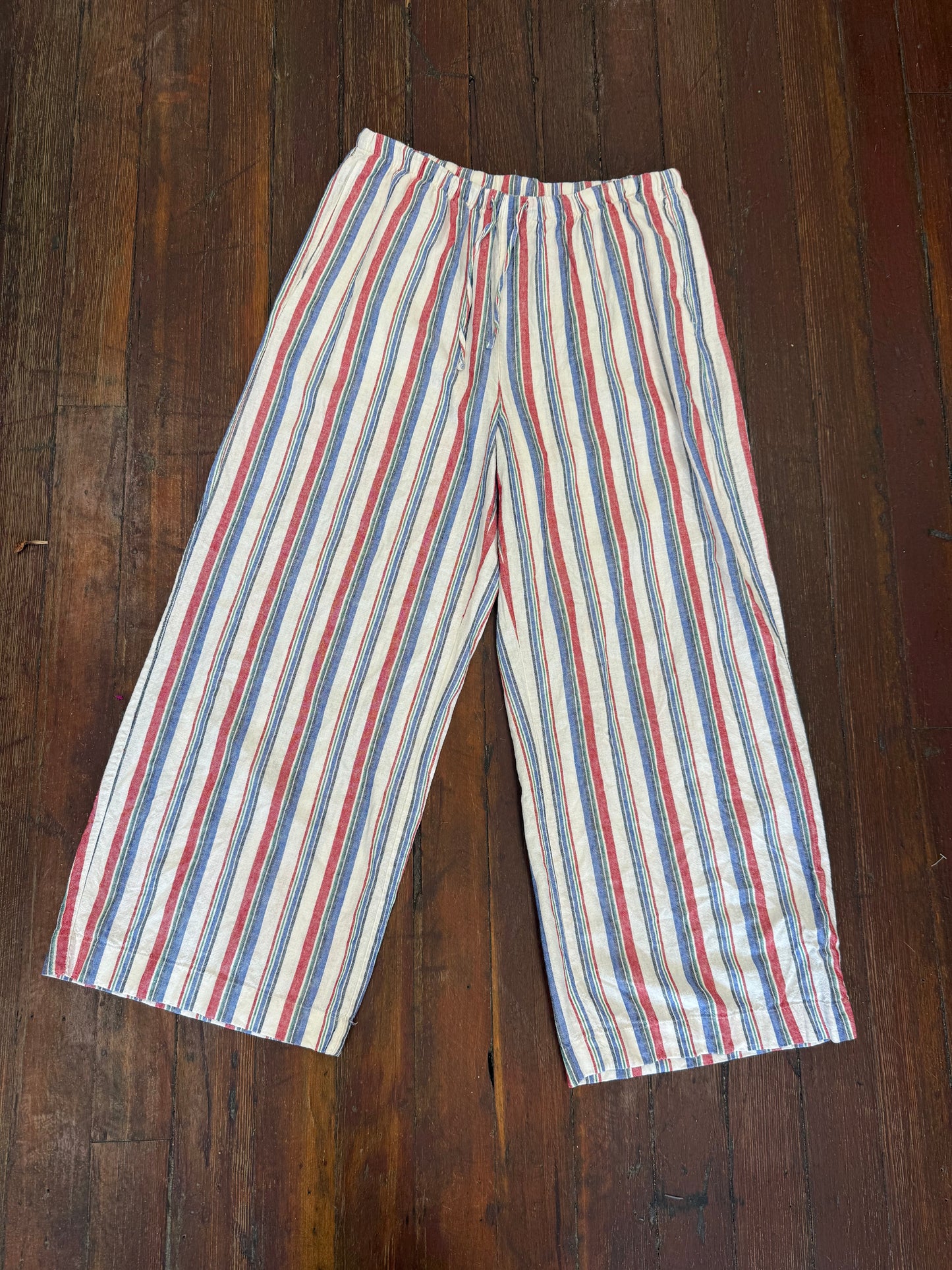 Old Navy White Multi Pants, L