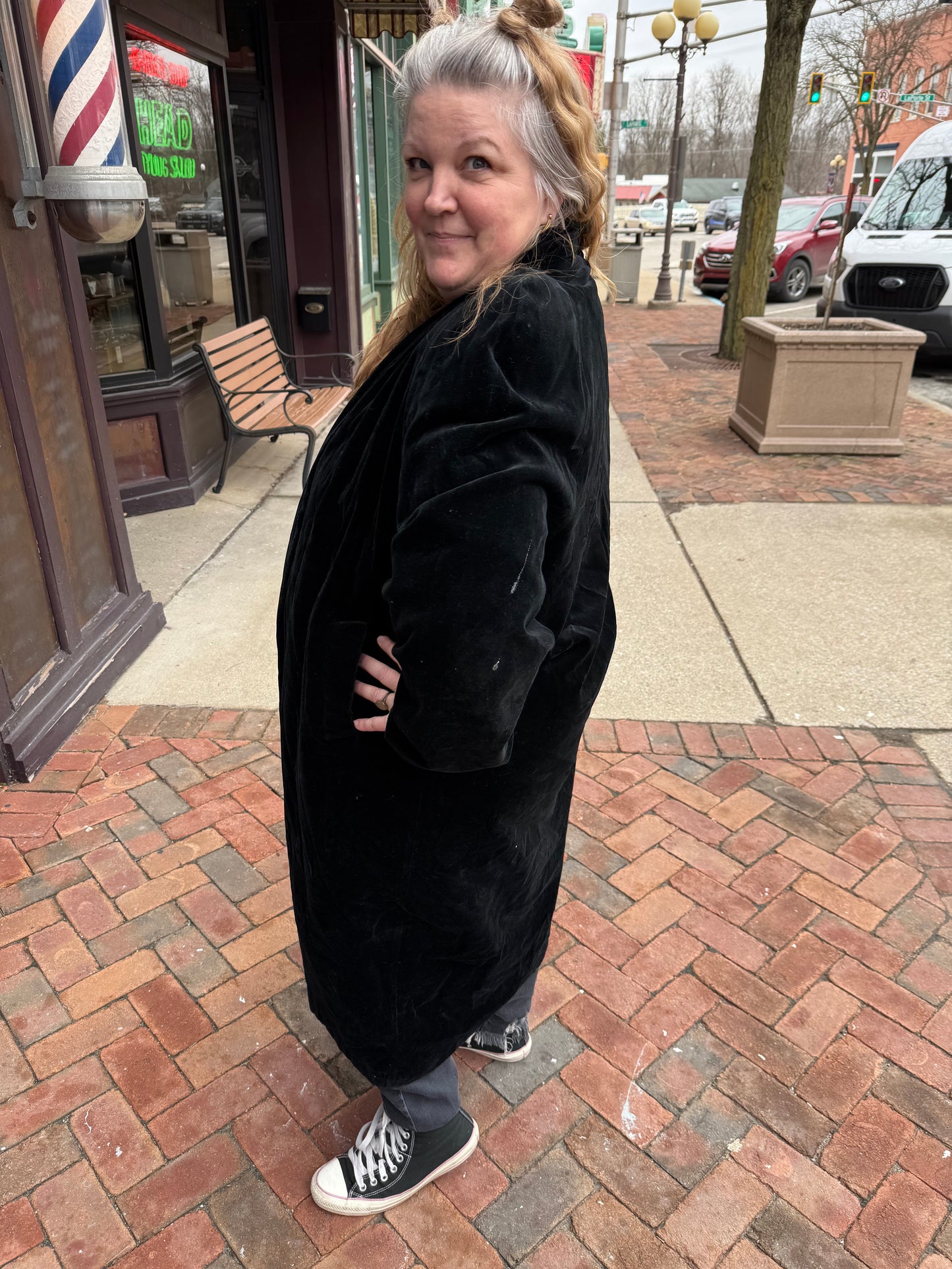 black velvet Vintage coats