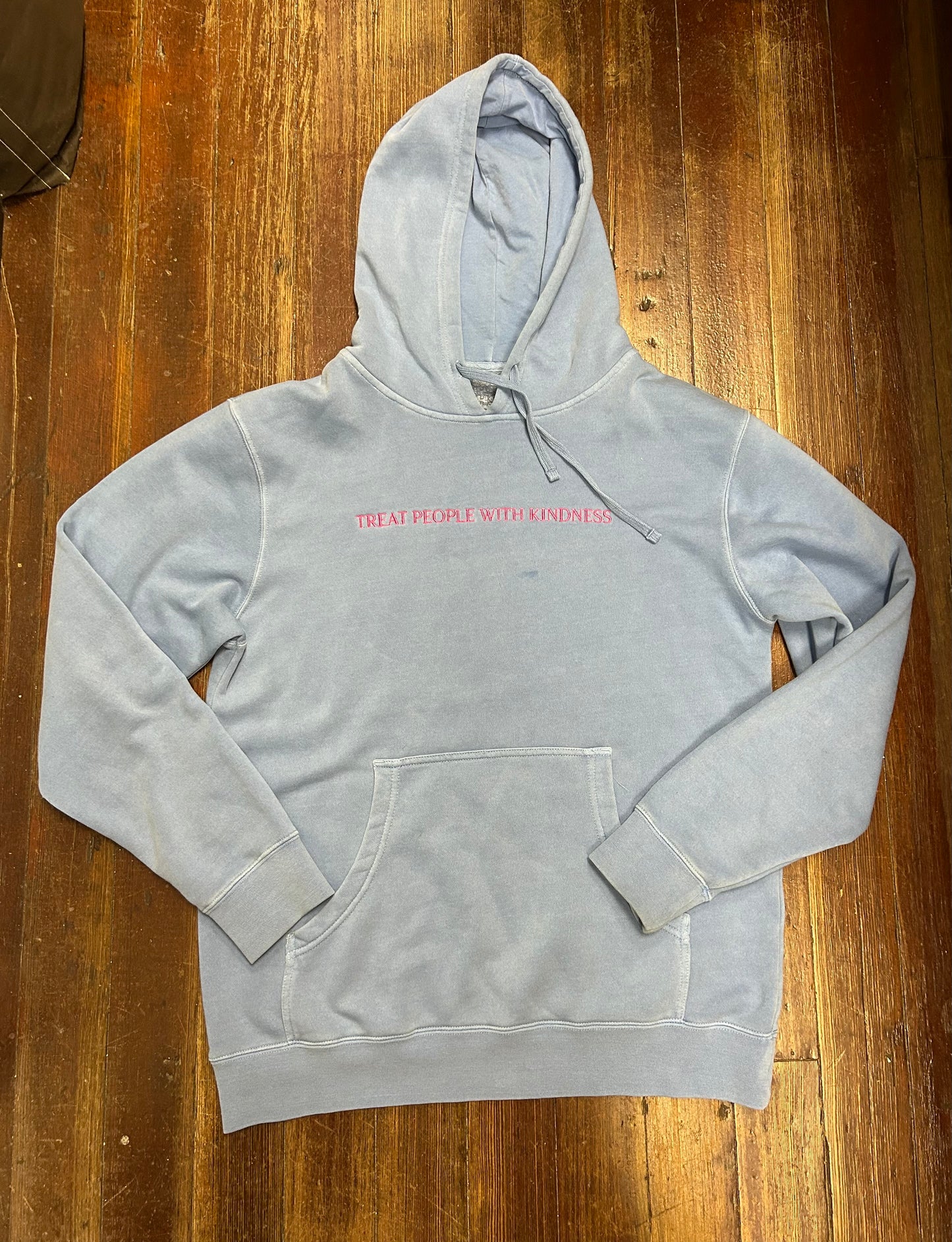 hs sky blue Hoodies, medium