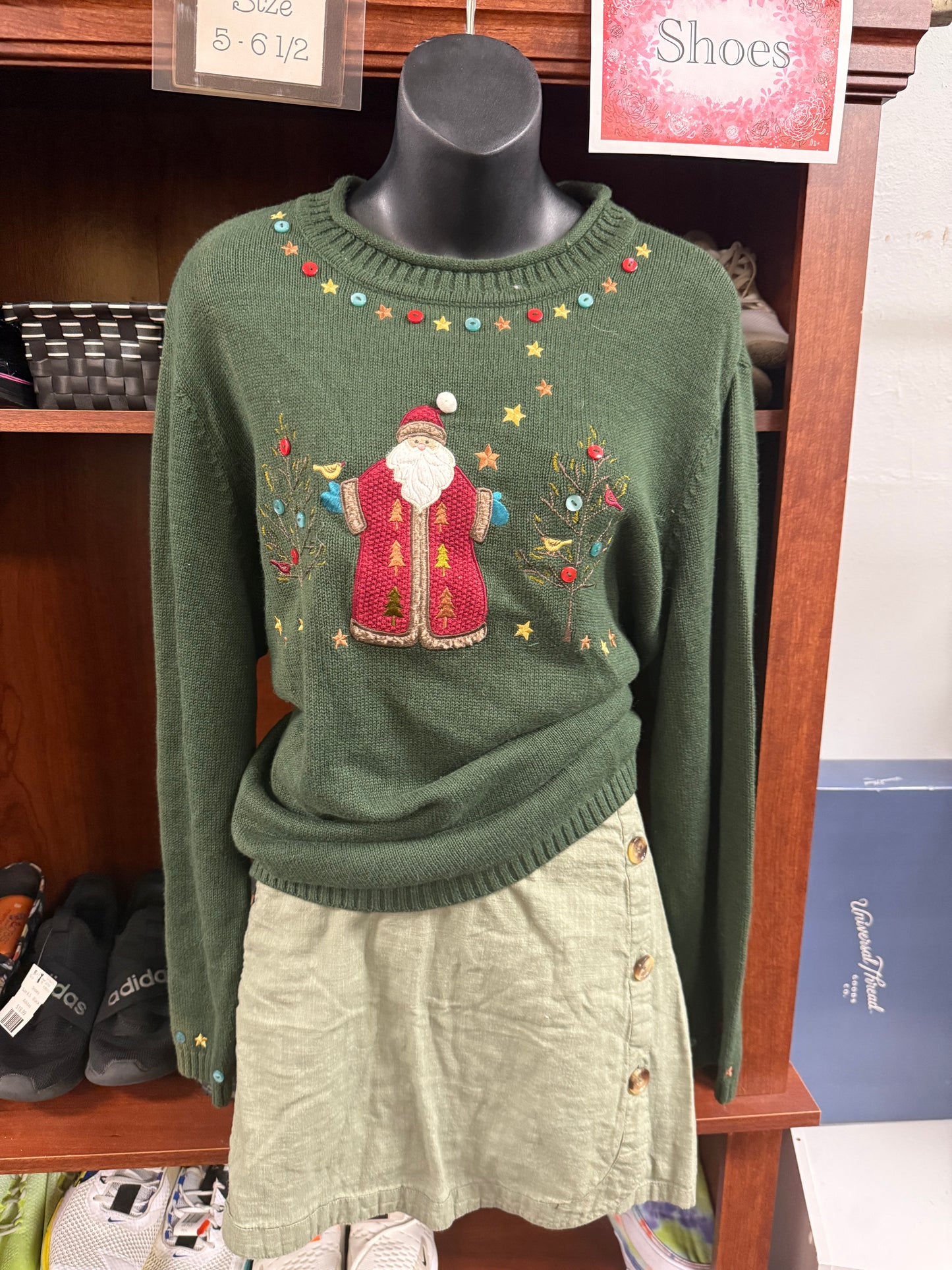 CJ Banks Green Sweaters, 1x