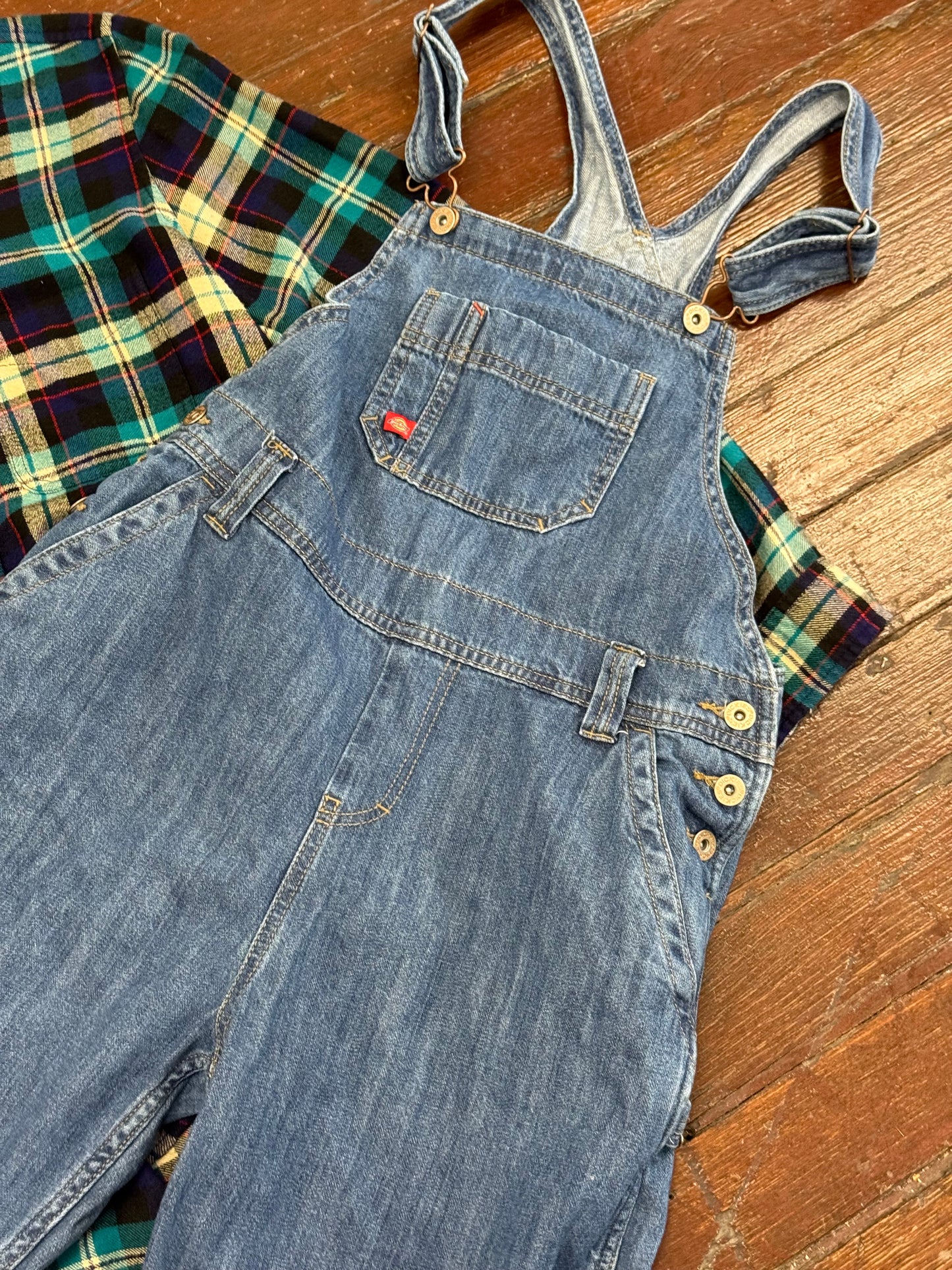 Dickies Blue Overalls, S