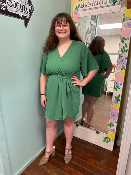 Emma & Michele Green Rompers, L