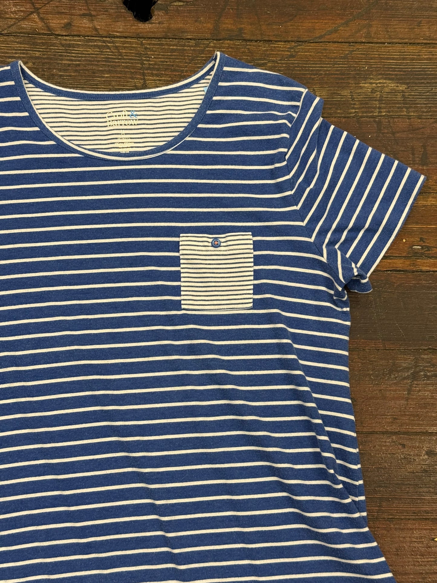 croft and barrow blue/white Tops, m