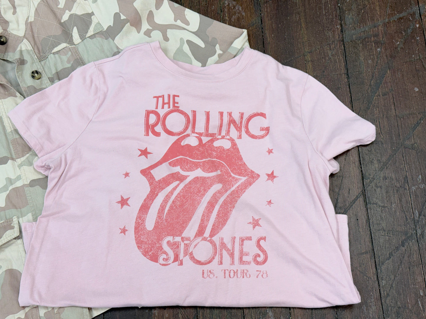 Rolling Stones pink Tops, 0x